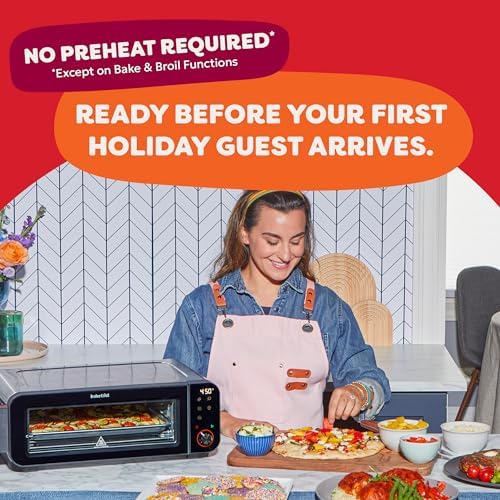 Instant Pot No Preheat Required* 6-in-1 Pizza and Toaster Oven with InstantHeat Technology, Fits a 12