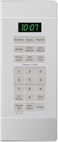 Hotpoint RES1072DTWW 0.7 Cu. Ft. Capacity Countertop Microwave Oven, White