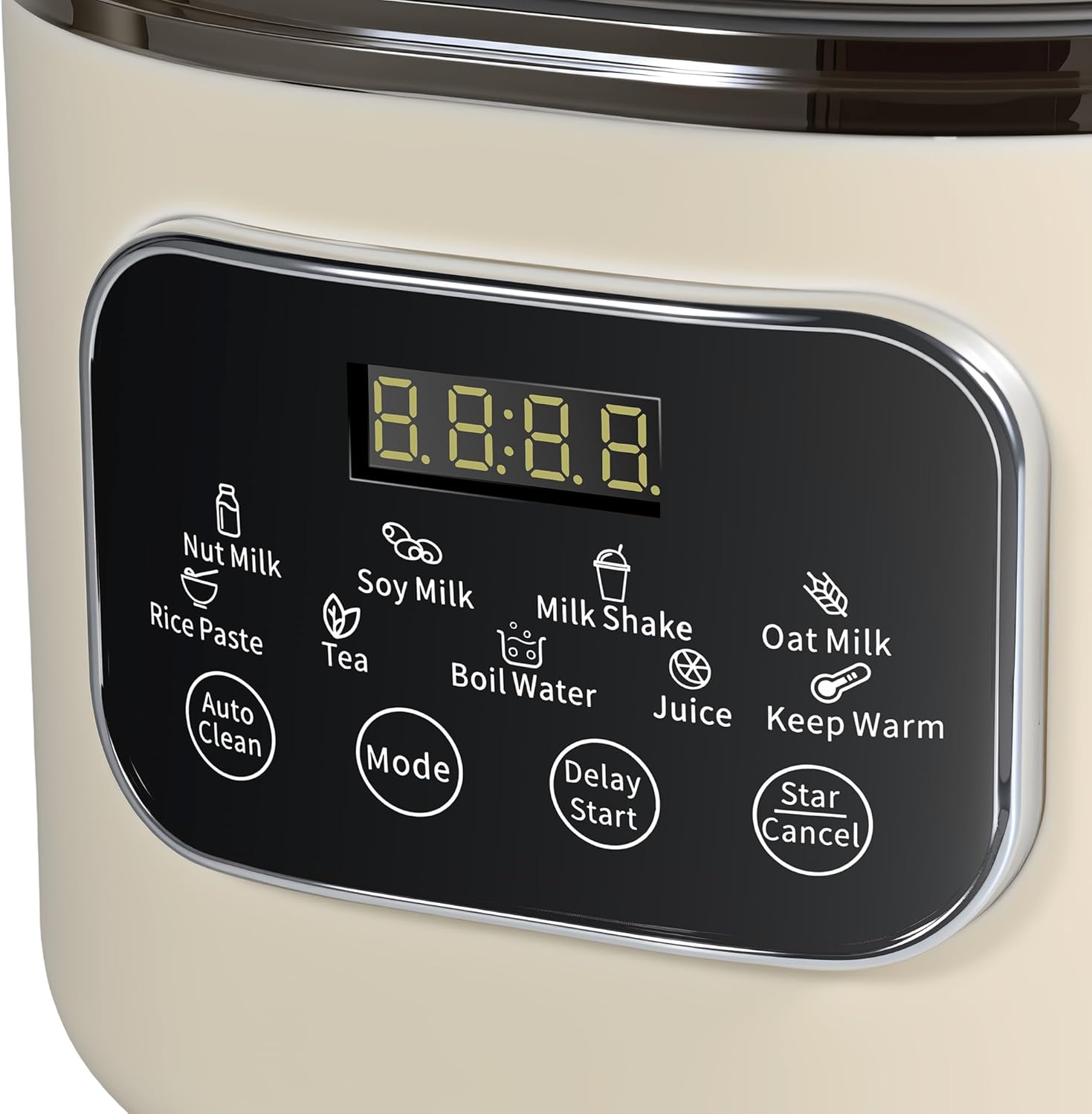 55oz Almond Milk Maker, Oat Soy Milk Maker Machine, Automatic Countertop Blender, Keep Warm, Delay Start, Nut Milk and Rice Paste Making, Automatic Cleaning