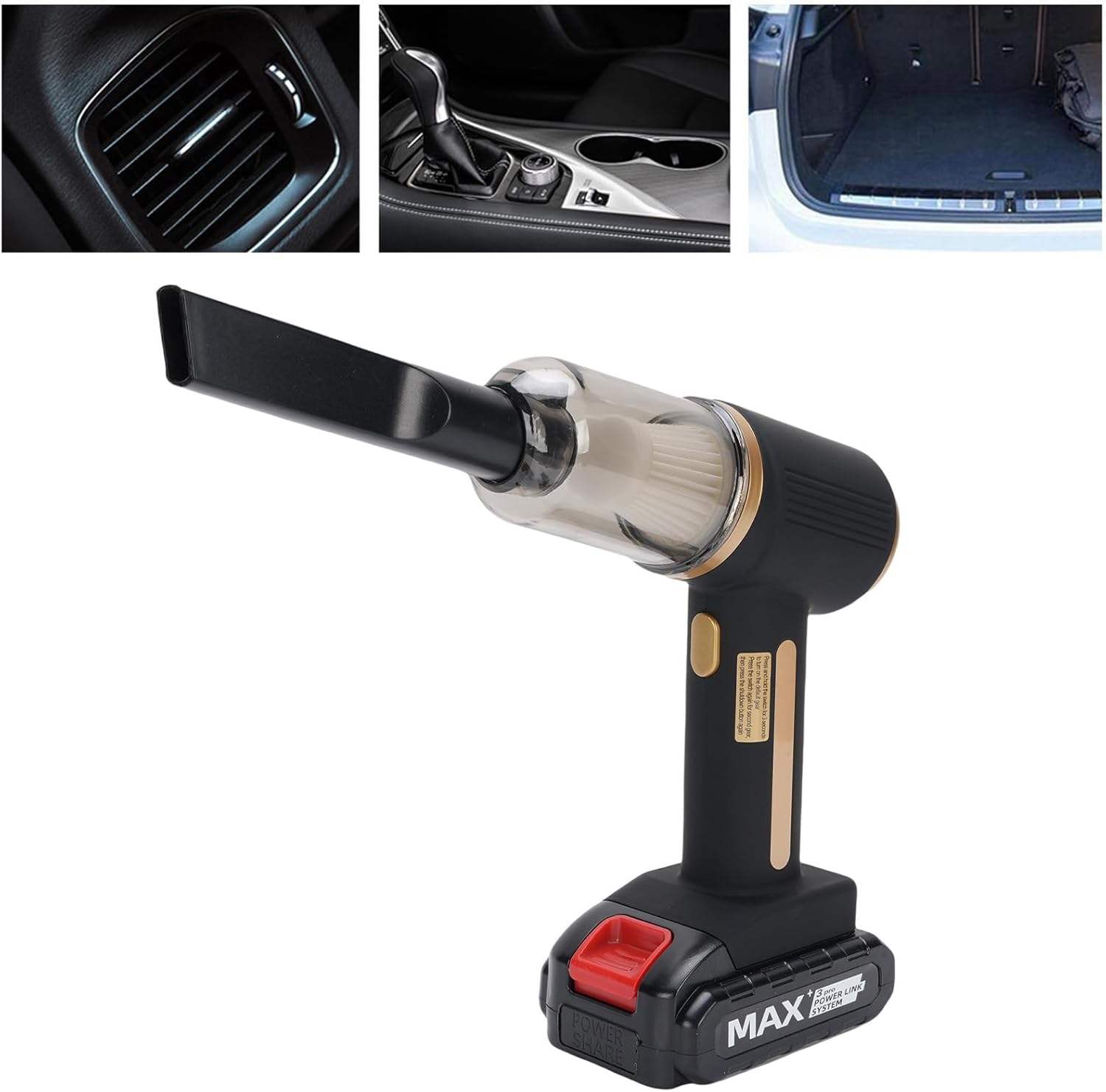 Ymiko 20000Pa Cordless Handheld Car Vacuum Cleaner, Blowing & Sucking Dual Function with Rechargeable Battery, HEPA Filter, ABS Material, 120W Brushless Motor, Various Attachments,