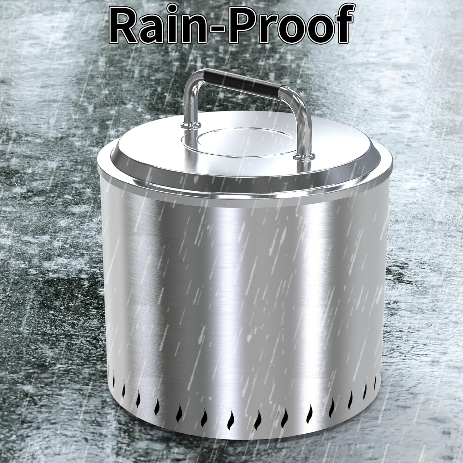 Fire Pit Cover Lid, Firepit Hard Cover for Solo Stove Bonfire 19.5