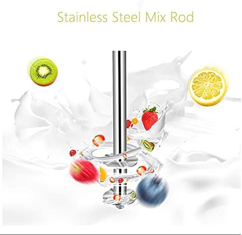 Milkshake Maker Machine Commercial Milk Shake Maker Mixer, Electric Malt Maker Machine, Drink Mixer with Single Head Malt Blender Stainless Steel Two-Speed 110V 180W 18000rmp (US Stock)