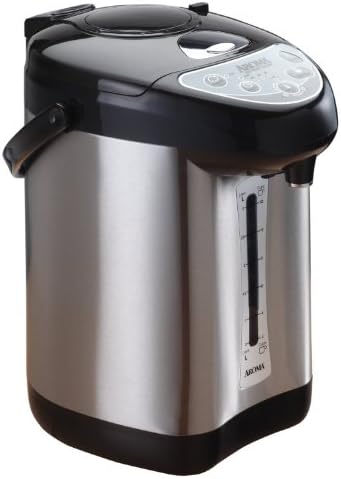 Aroma Housewares Hot Water Central 4-Quart Air Pot/Water Heater, Stainless Steel