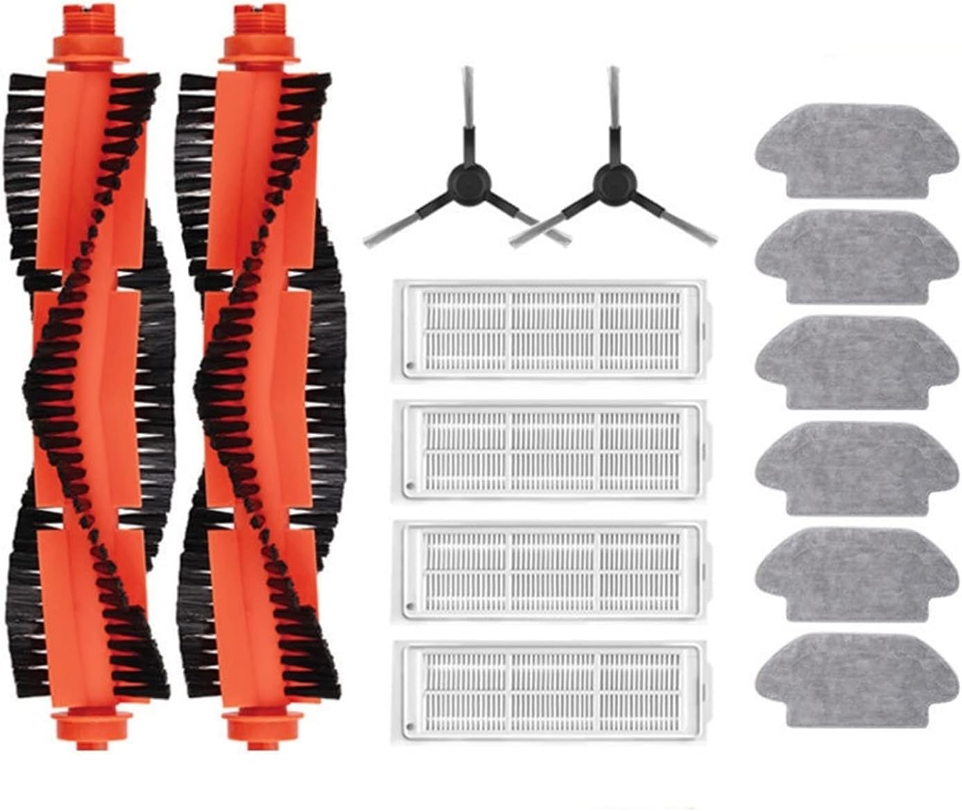 Youngran Compatible for Xiaomi Mi Robot Vacuum-Mop Pro STYJ02YM Filter Main Brush Roller Mop Cloth Side Brush Cleaner Vacuum Cleaner Parts Leisurely (Color : Kit 10)