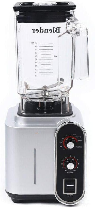 Soundproof Blender,110V 2200W 1.5L Commercial Fruit Juice Smoothie Maker With Shield Quiet Sound Enclosure for Puree, Ice Crush,Shakes and Smoothies (1.5L,2200W)