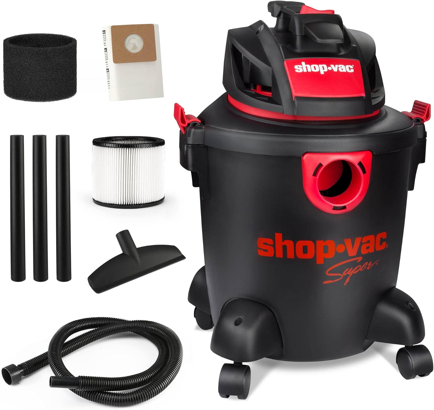 Shop-Vac 5 Gallon 3.5 Peak HP Wet/Dry Vacuum, Portable Heavy-Duty Shop Vacuum 3 in 1 Function with Attachments for House, Garage & Workshop, 71-5760588