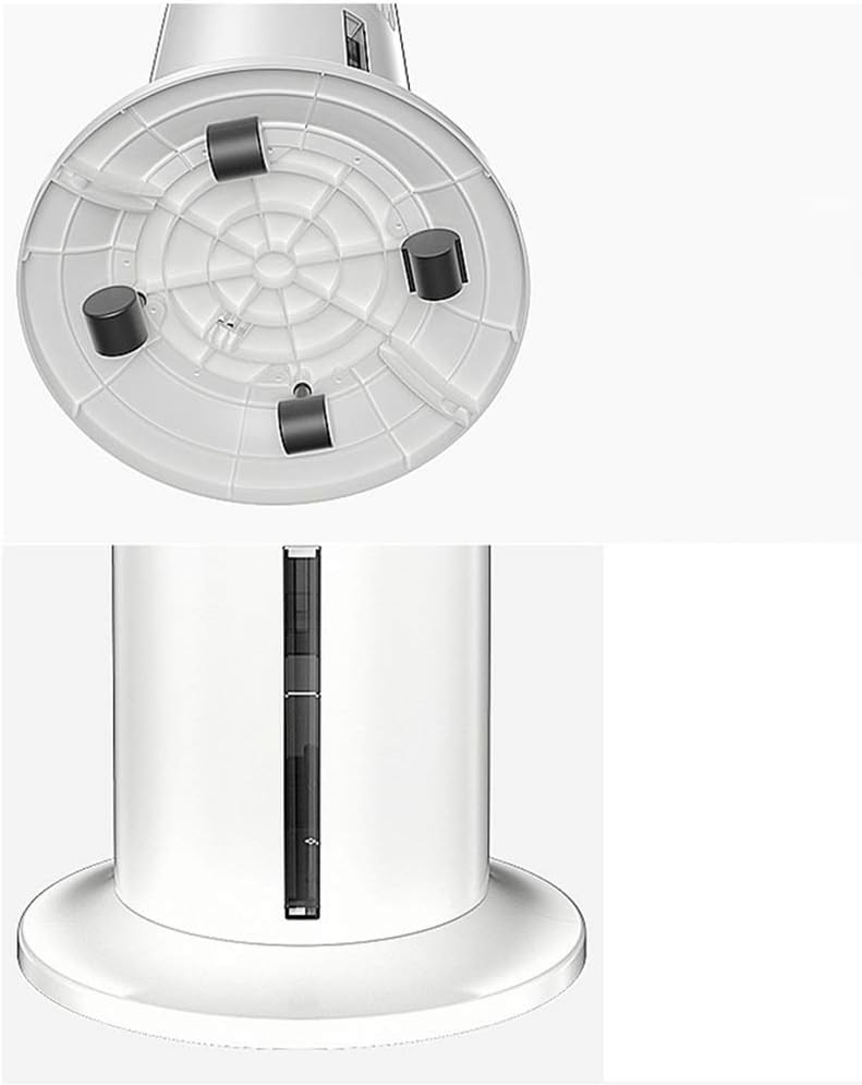 Portable Air Conditioner Fan Tower Portable Airconditoner Conditioner 3 Fan Speed Whit Remote Control Air Coolers Unit Quiet Humidifier Misting Fan, for Home Office Bedroom (Color : Gold) (White)