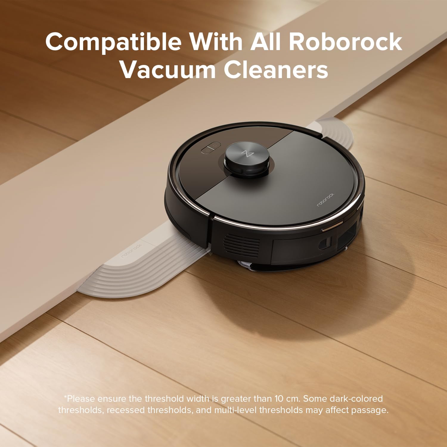 roborock Saros 10 Robot Vacuum and Mop Black Threshold Strip for All Series Robot Vacuums