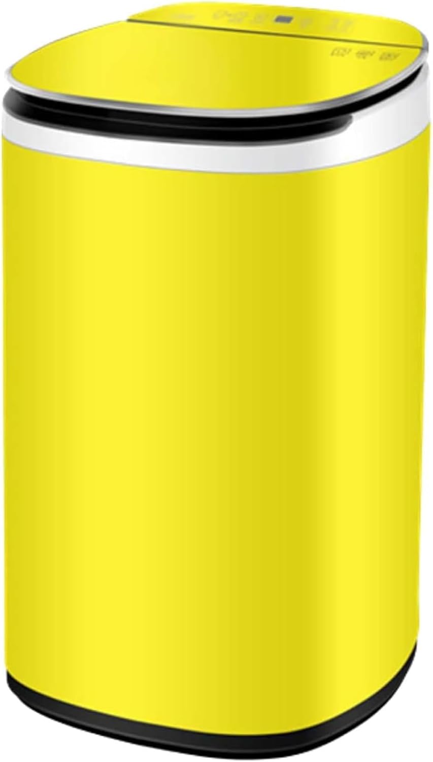 Mini Washing Machine 5.8 Kg Small Household Automatic Mute Laundry Machine Compact Elution Unit Washing Machine with 8 Washing Programs Used in Apartment Camping Dormitory (Yellow)