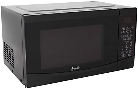 Avanti Microwave Oven 900-Watts Compact with 10 Power Levels and 6 Pre-Set Cooking Settings, Speed Defrost, Electronic Control Panel and Glass Turntable, 0.9 Cu.Ft., Black