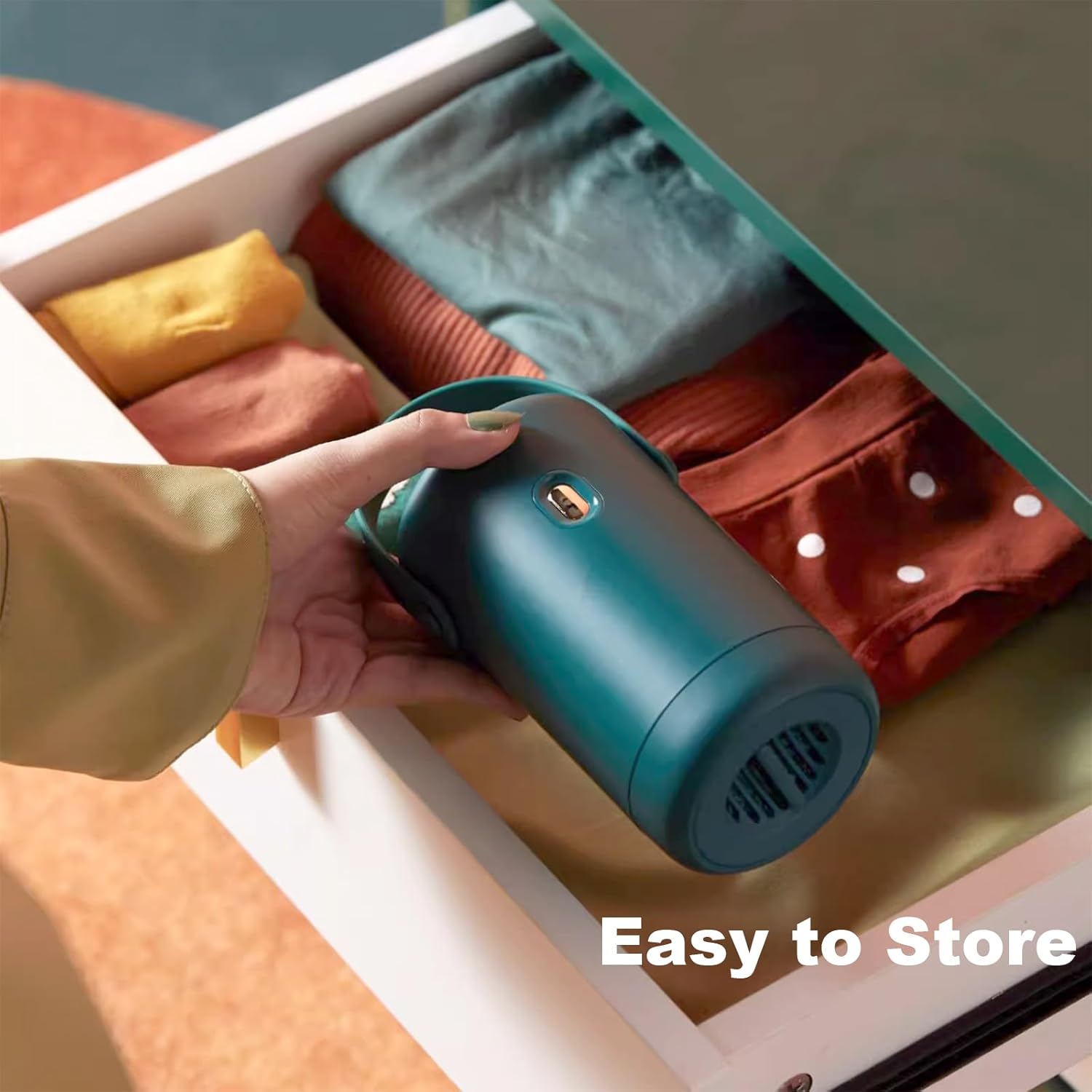 OUEST Portable Mini Clothes Dryer for Apartment, RV,Travel ，Compact Dryer, Sturdy, Easy to use, for Light Clothing Underwear, Baby Clothes-Green