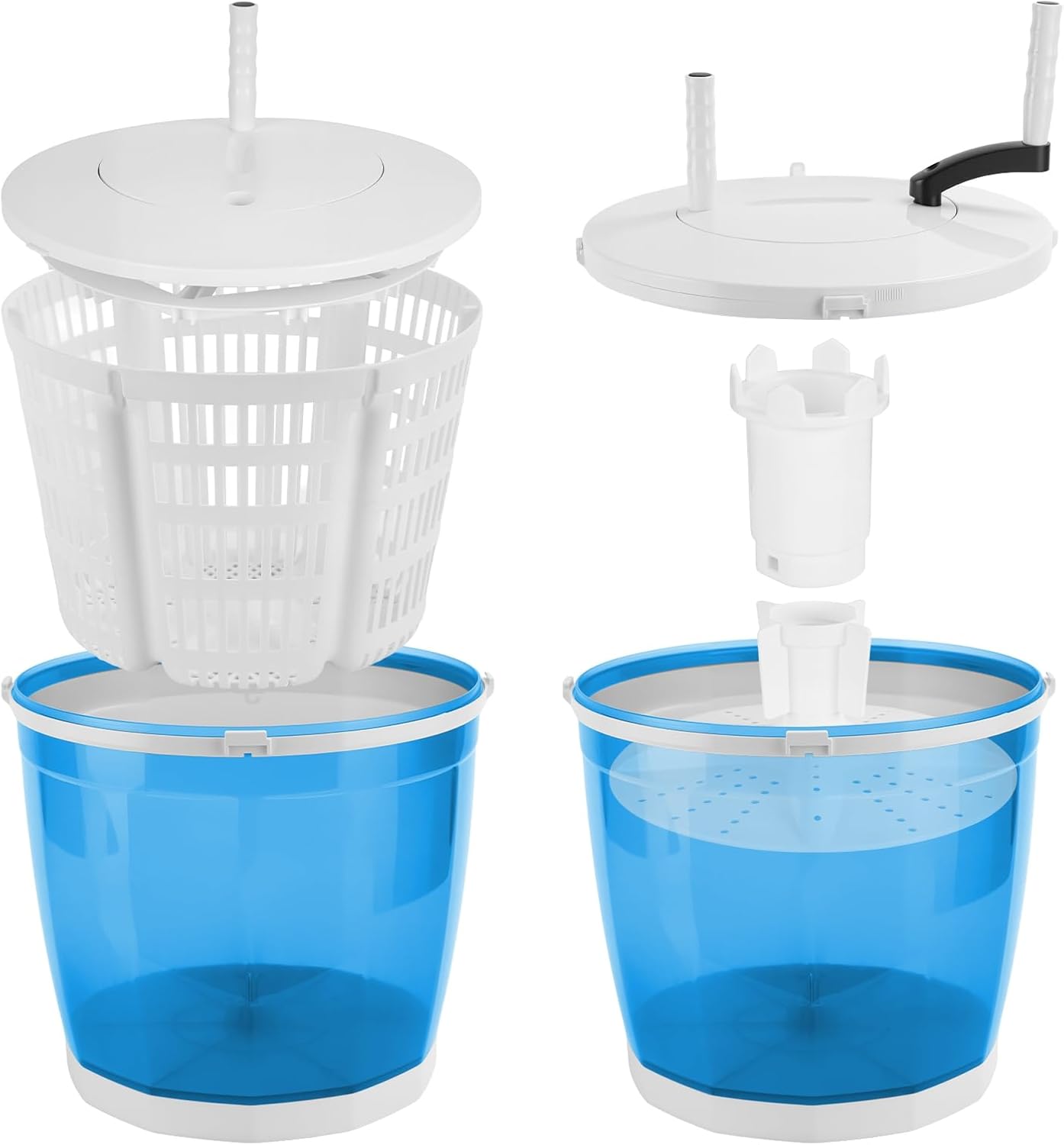 Manual Washing Machine Mini Portable Washings Machine Portable Washing Machines For Apartments Dorm No Electricity Needed 2kg Capacity Sky Blue