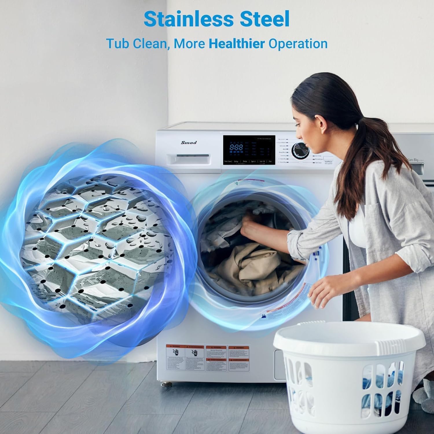 Smad 2.7 Cu. Ft Washer Dryer Combo, 24