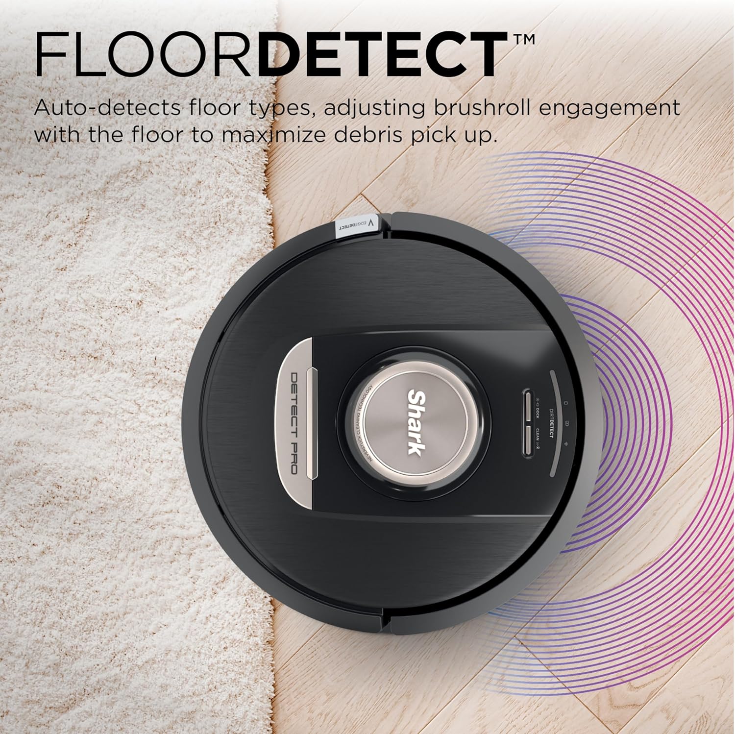 Shark RV2820AE Detect Pro Self-Empty Robot Vacuum, XL 60-Day HEPA Base, Best for Pet Hair, Smart Home Mapping, LiDAR Navigation (Renewed)