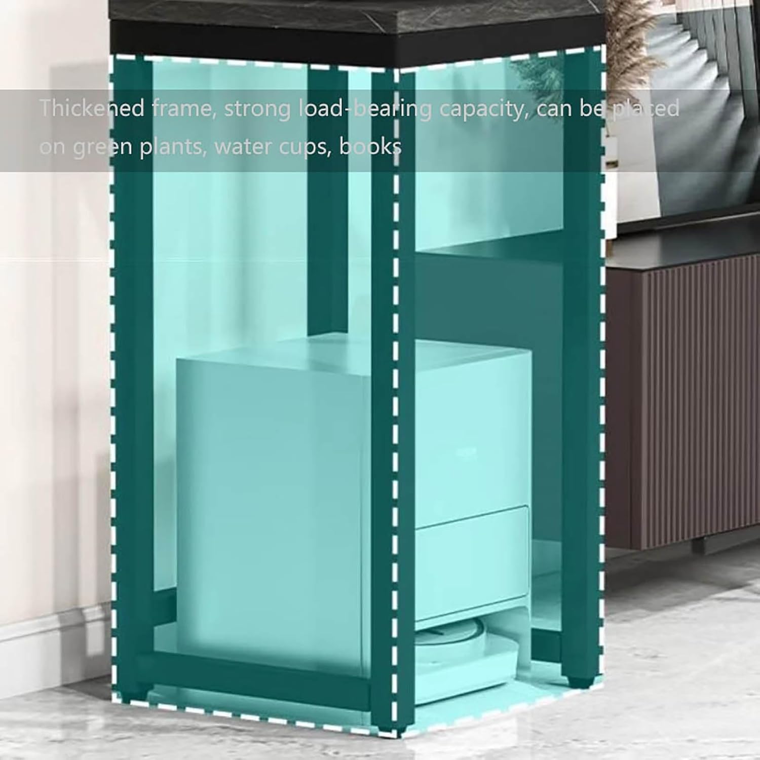 Generic Fish Tank Rack Sweeping Robot Rack Base, Floor Rack, Living Room Sweeping Machine Single Layer Storage Rack(Natural,50x40x80cm/19.7x15.7x31.5in), EADUAUEUD-239F2F1B88B9223C285920F1A70