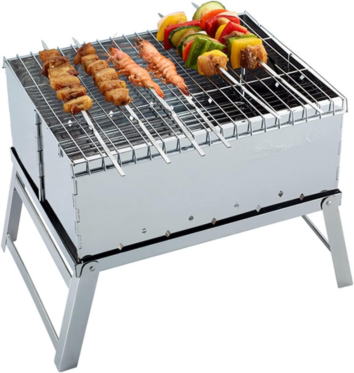 Charcoal s, Stainless Steel Mini BBQ Charcoal Outdoor Portable Folding Barbecue, BBQ s