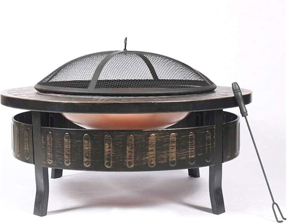Fire Pits Outdoor Wood Burning Fire Pits Household Charcoal Heating Brazier Outdoor Table Heating Grill Stove