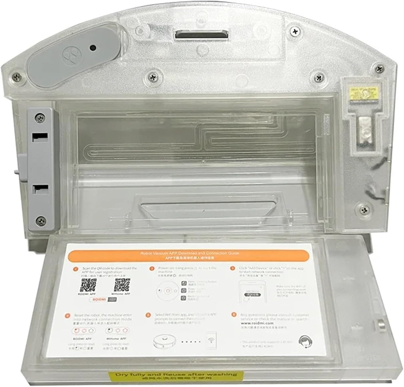 Accessories，Compatible for Roidmi ，Eve Plus Robot Vacuum Cleaner Spare Parts Electric Control Dust Box collection Water Tank Filter