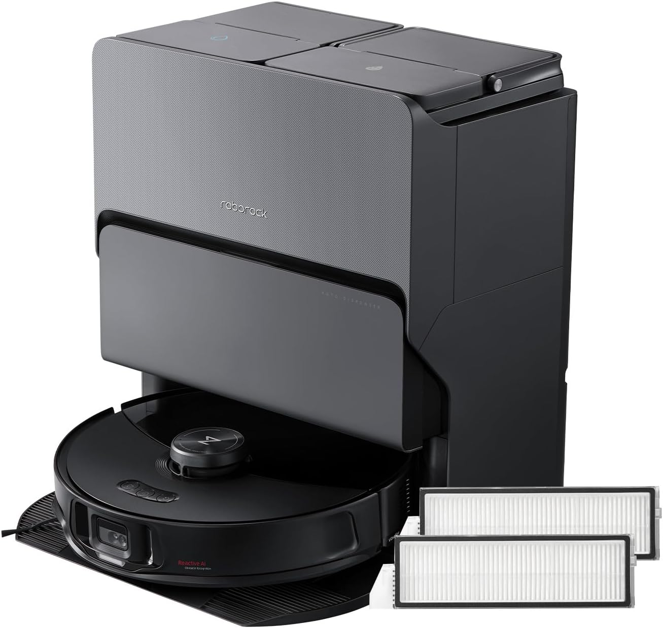 roborock S8 MaxV Ultra Robot Vacuum and Mop with Washable Filter Bundle