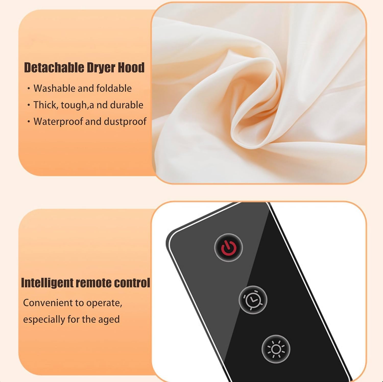 Mini Laundry Dryers with Remote Control, Small Compact Foldable Electric Drying Machine with Dry Bag for Travel,RV