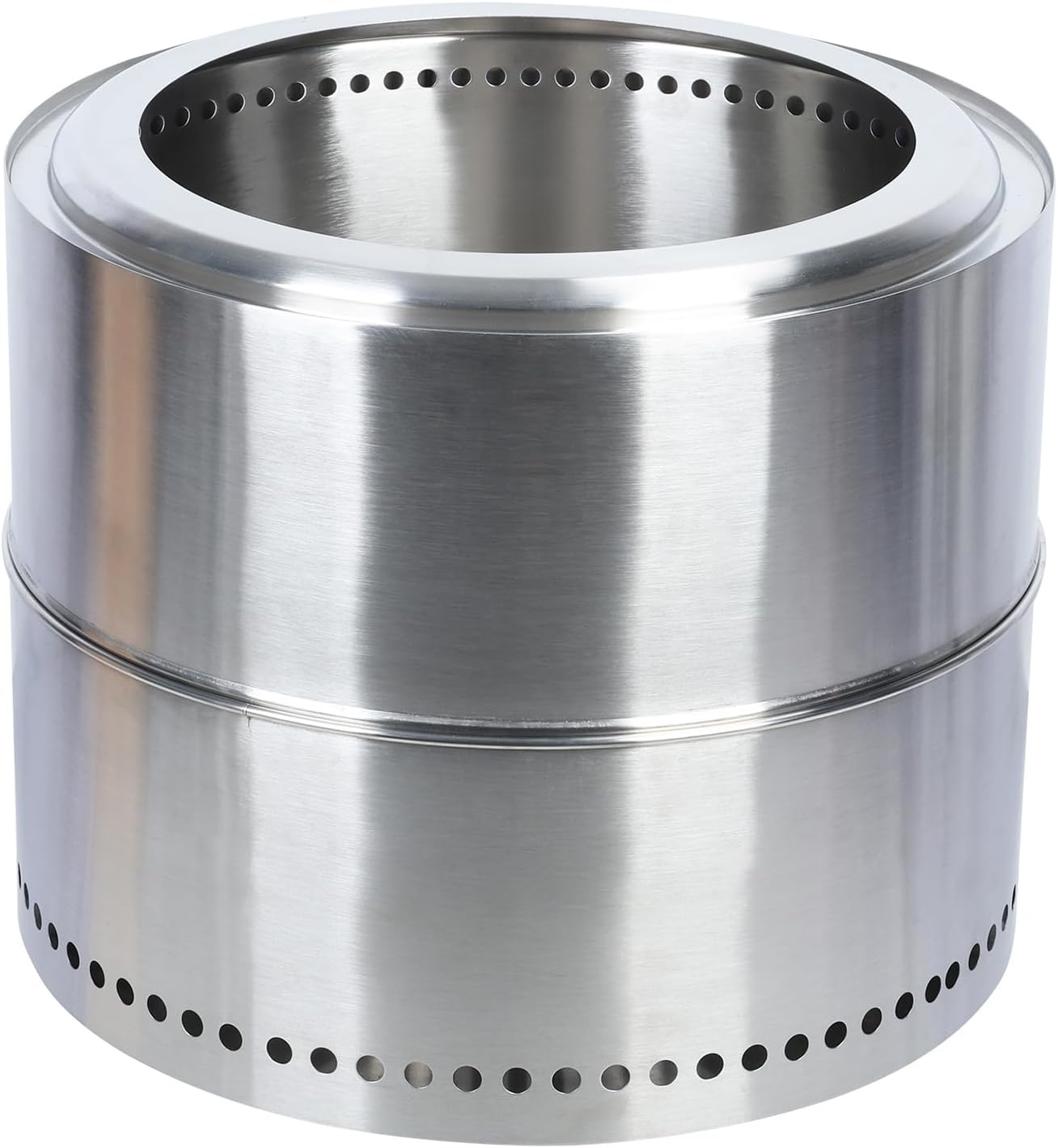 Smokeless Firepit, Wood Burning BBQ Firepit, Stainless Steel Portable Outdoor Fire Pit with Ash Tray, Bonfire Firepit for Outside Camping 50cm