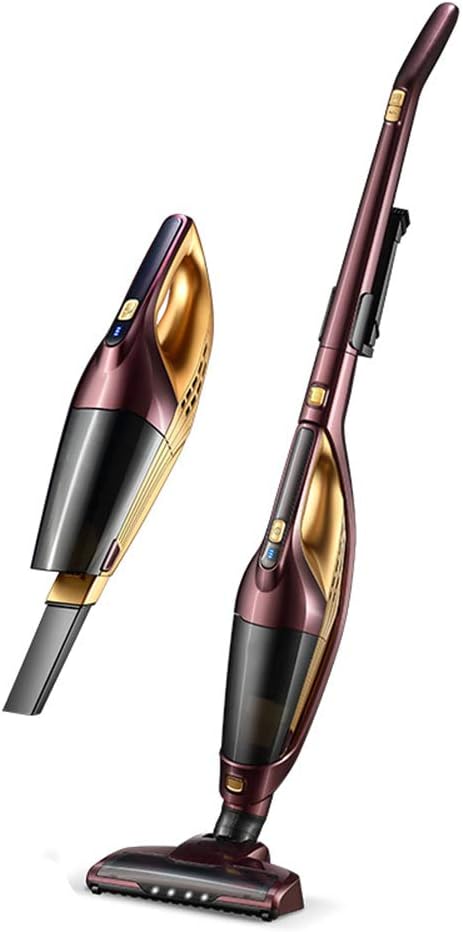 Cordless Vacuum Cleaner with 6KPa Powerful Suction, 2 in 1 Handheld Lightweight Stick Vacuum with Motorised Floor Brush, Up to 35 Minutes Runtime,Pink (Purple)