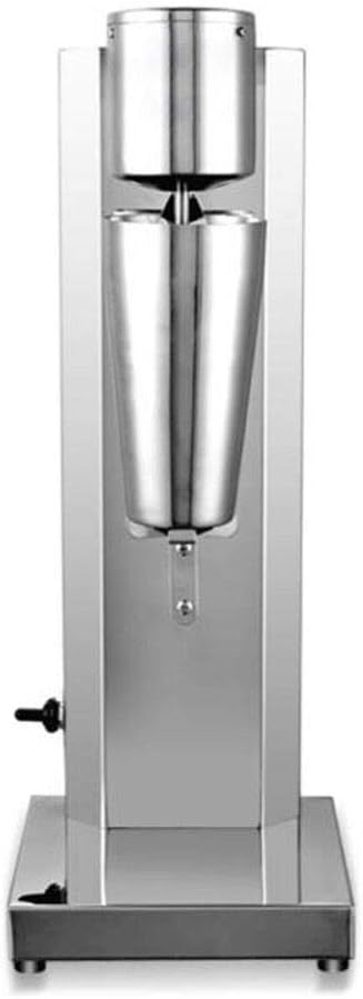 Electric Milkshake Maker, 110V 18000RMP Commercial Stainless Steel Drink Mixer Machine Smoothie Malt Blender with 2 Speed Adjustable (Single Head)