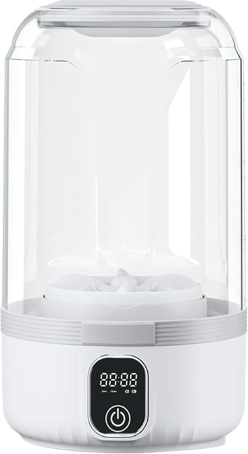 Portable Mini Washing Machine, Smart Digital Display, 7000mAh Battery Powered, Compact Travel Washer for Underwear, Socks (Advanced Edition)