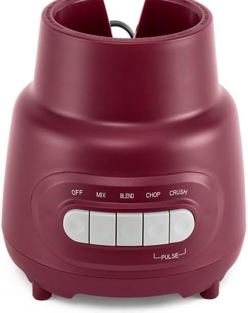 Glass Jar 5 Speed Blender With 6-Cup Jar (48Oz) Capacity, Purple Eggplant, New,5-Speed Functionality, Ice-Crushing Moto, Dishwasher-Safe Glass Jar