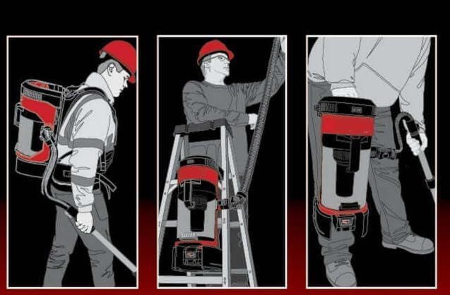 M18 Vacuum Cleaner for Milwaukee M18 18V 3-in-1 Cordless Backpack Vacuum Model# 0885-20, Black