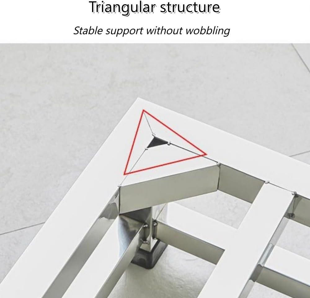 Stainless Steel Washing Machine Pedestal, Heavy Duty Appliance Riser for Washing Machine, Refrigerator, Laundry Pedestal for Washer and Dryer(60cm/23.6in)