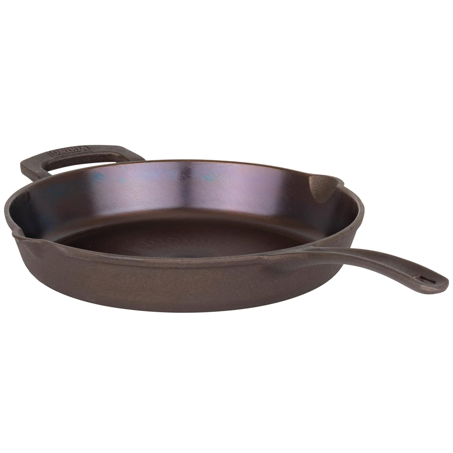 Viking Nonstick Frying Pan, 12 Inch Bronze Cast Iron Induction Cookware, Made without PFAS, Even Heat Distribution, Oven Safe to 500F