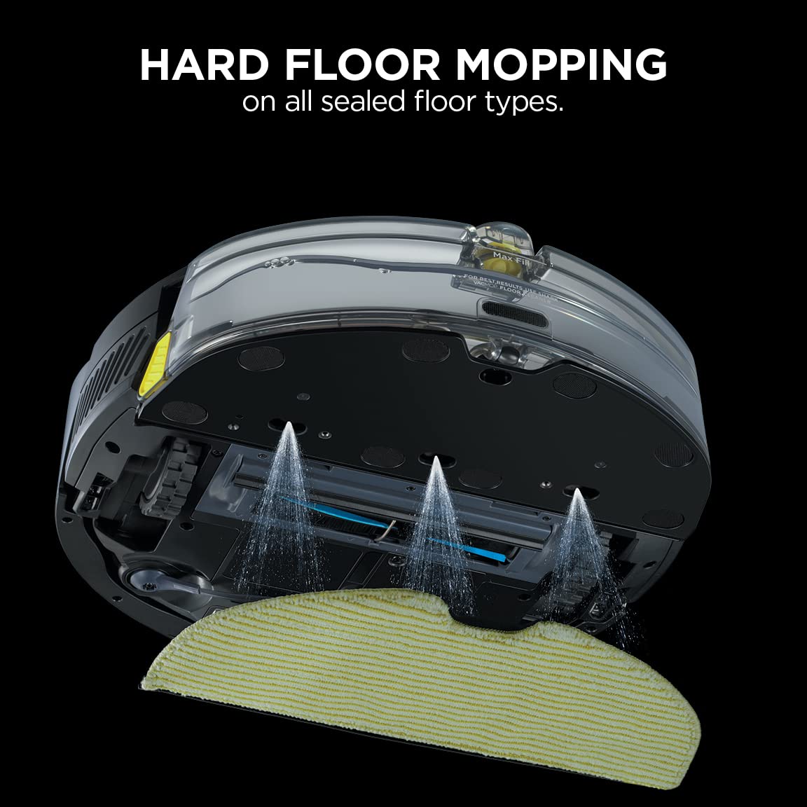 Shark AV2001WD AI VACMOP 2-in-1 Robot Vacuum and Mop with Self-Cleaning Brushroll, Home Mapping, Perfect for Pet Hair,Compatible Alexa,Wi-Fi Black/Brass (Renewed)
