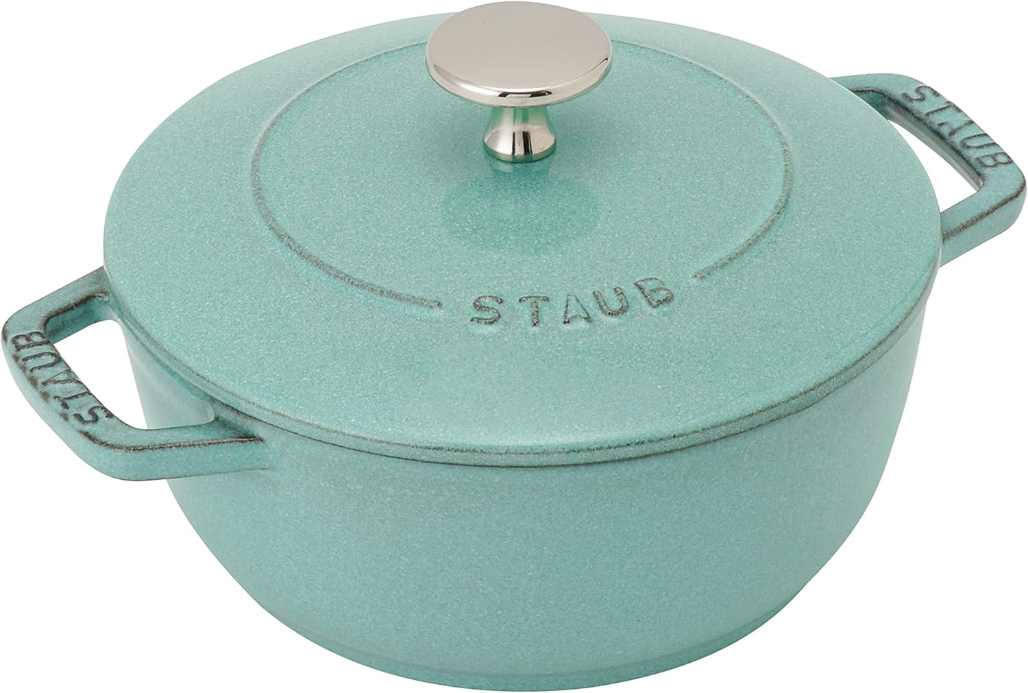 Staub Wa-NABE 40508-416 Wanabe Sage Green, S, 6.3 inches (16 cm), Double Handed, Cast Iron, Enameled Pot, Rice Cooking, 1 Gou, Induction Compatible, [Japanese Seller with Serial Number]