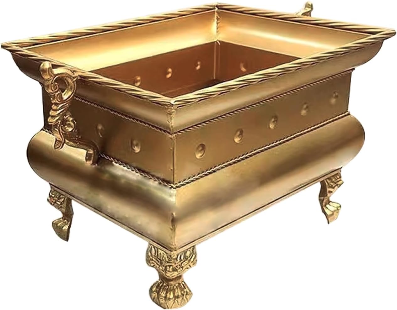 Burn Barrel for Yard Waste, Outdoor Fire Pit, Incinerator, Tabletop Firepit, Raised Legs for Yard Patio Backyard Leaves, Paper, Household Debris(35cm/13in)