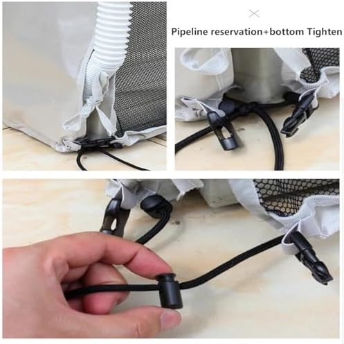 Outdoor Window Air Conditioner Covers,Window Air Conditioner Cover for Outside Unit, AC Covers for Outdoor Window Large Size,Silver (Color : Silver, Size : 37.8x15.7x27.6IN)