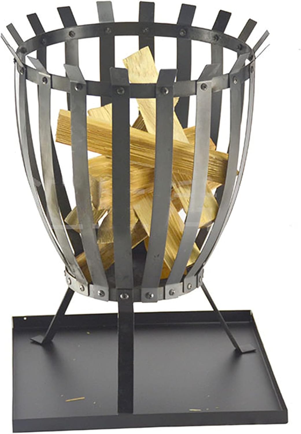 Fire Pit Round Bowl,Wood Burning Patio Firebowl,High-Temperature Heat-Resistant Finish