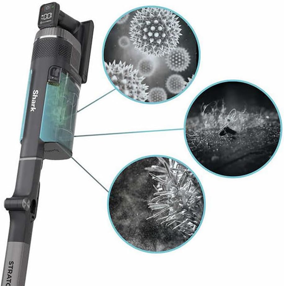 Shark UZ865H Stratos Cordless Stick Vacuum with Clean Sense IQ Bundle with 3 YR CPS Enhanced Protection Pack (Renewed)