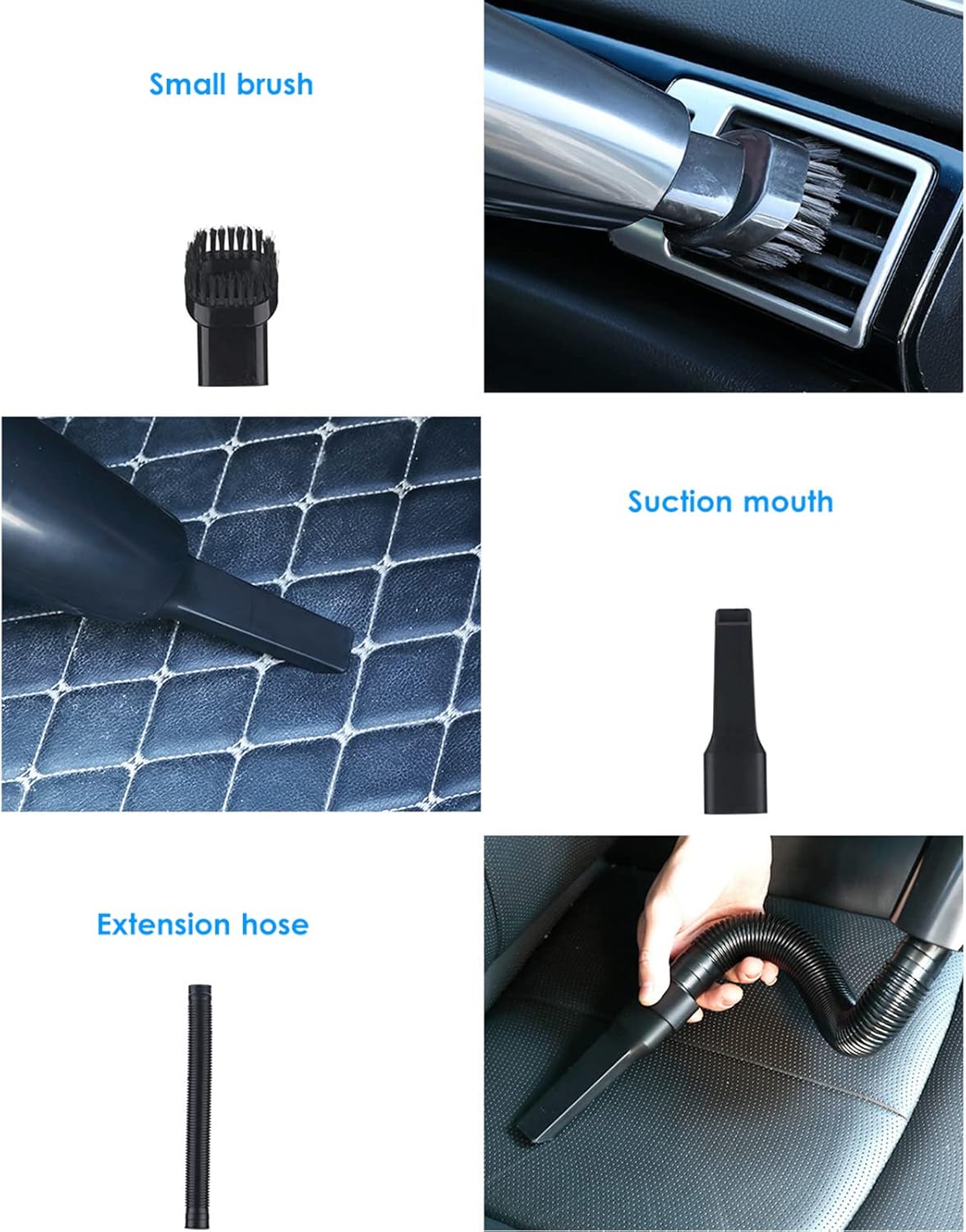 Portable Handheld Vacuum Cordless Car Vacuum Cleaner 120W 5000Pa Suction Handheld with Light Weight for Use of Home, Car & Office,Pink