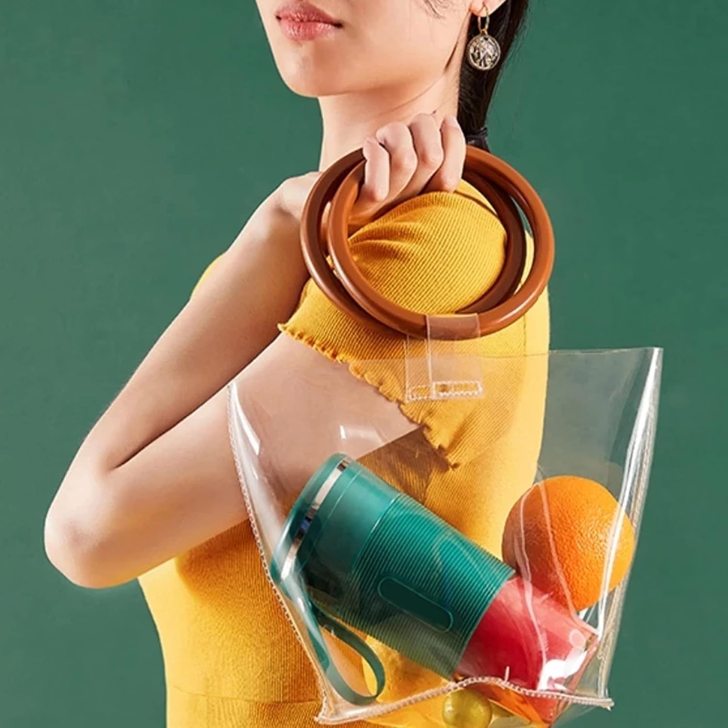 300ML Electric Juicer 4-Knife USB Portable Blender Mini Blender Smoothie Blender Cup Food Processor Kitchen Appliances,Pink