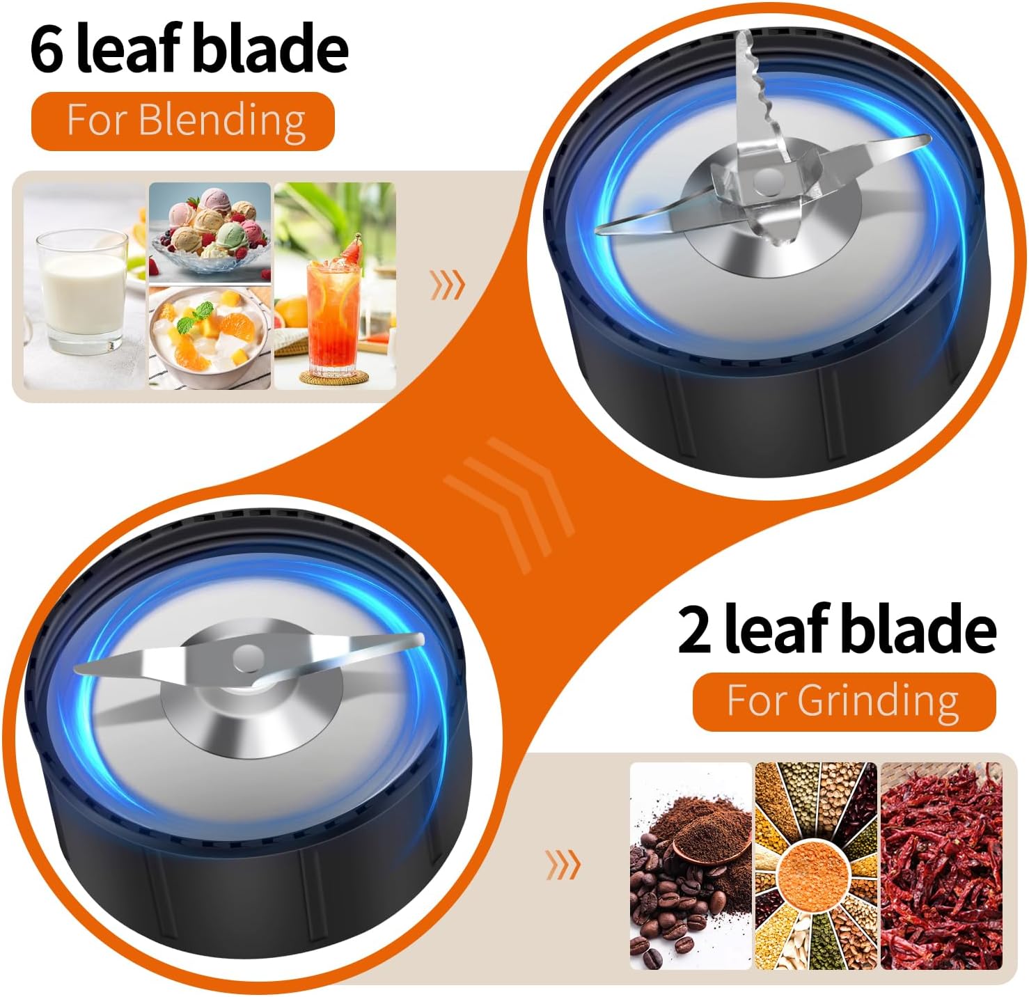 900W Blender for Smoothies, Personal Blender for Shakes and Ice Crushing for Kitchen with 3 Portable Cups, Single Serve Smoothies Maker for Juices, Frozen Drinks