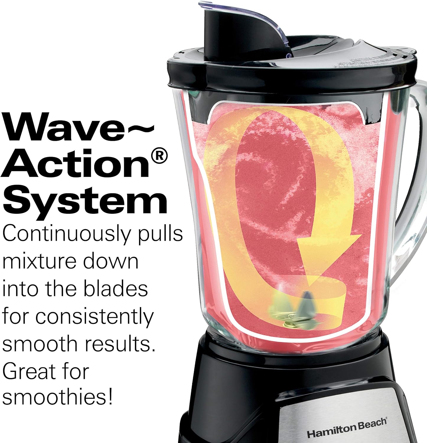 Hamilton Beach 2 Slice Extra Wide Slot Toaster with Bagel & Defrost Settings, Shade Selector, Toast Boost, Auto Shutoff, Black & Stainless Steel (22633) and Hamilton Beach Power Elite Wave Action blender-for Shakes & Smoothies, Puree, Crush Ice, 40 O