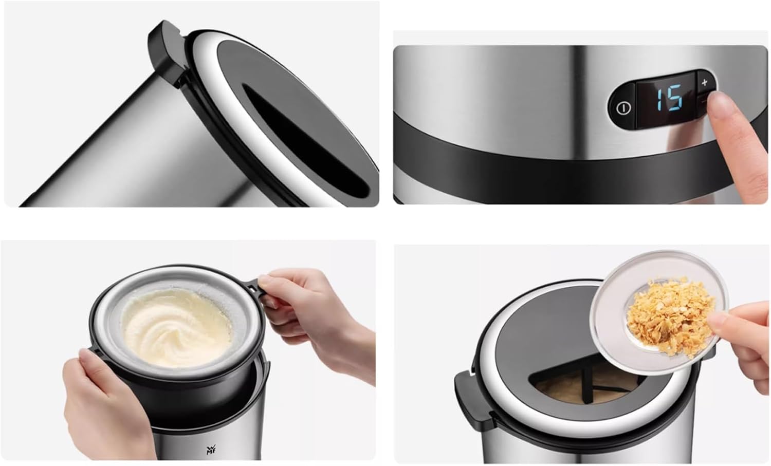 Ice Cream Maker Ice Cream Machine Small Homemade Mini Fruit Ice Cream Machine Sweet Cone Machine Table Top Ice Cream Machine，Fun Kitchen Appliance