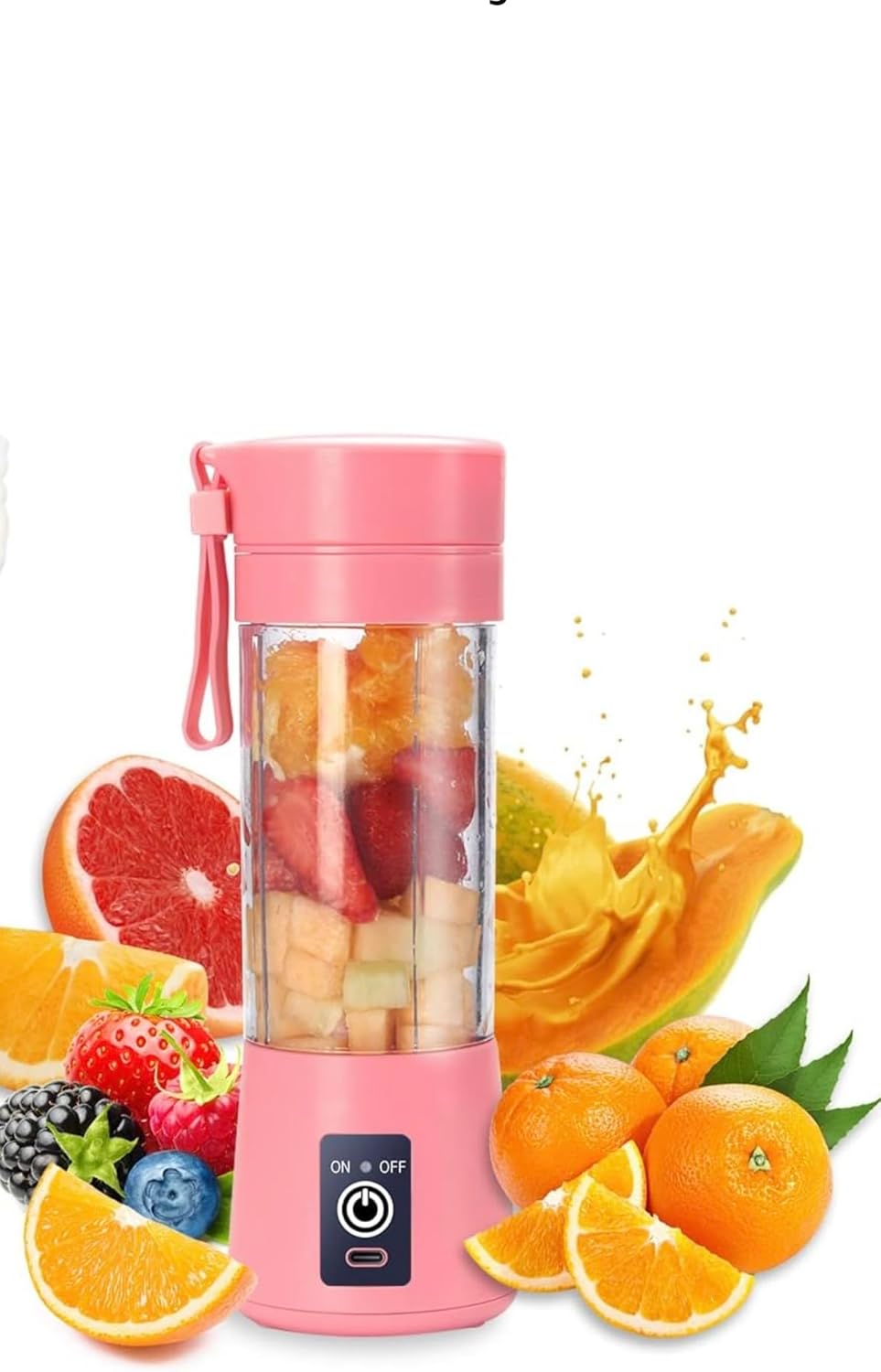 portable blender electric rechargable (pink)