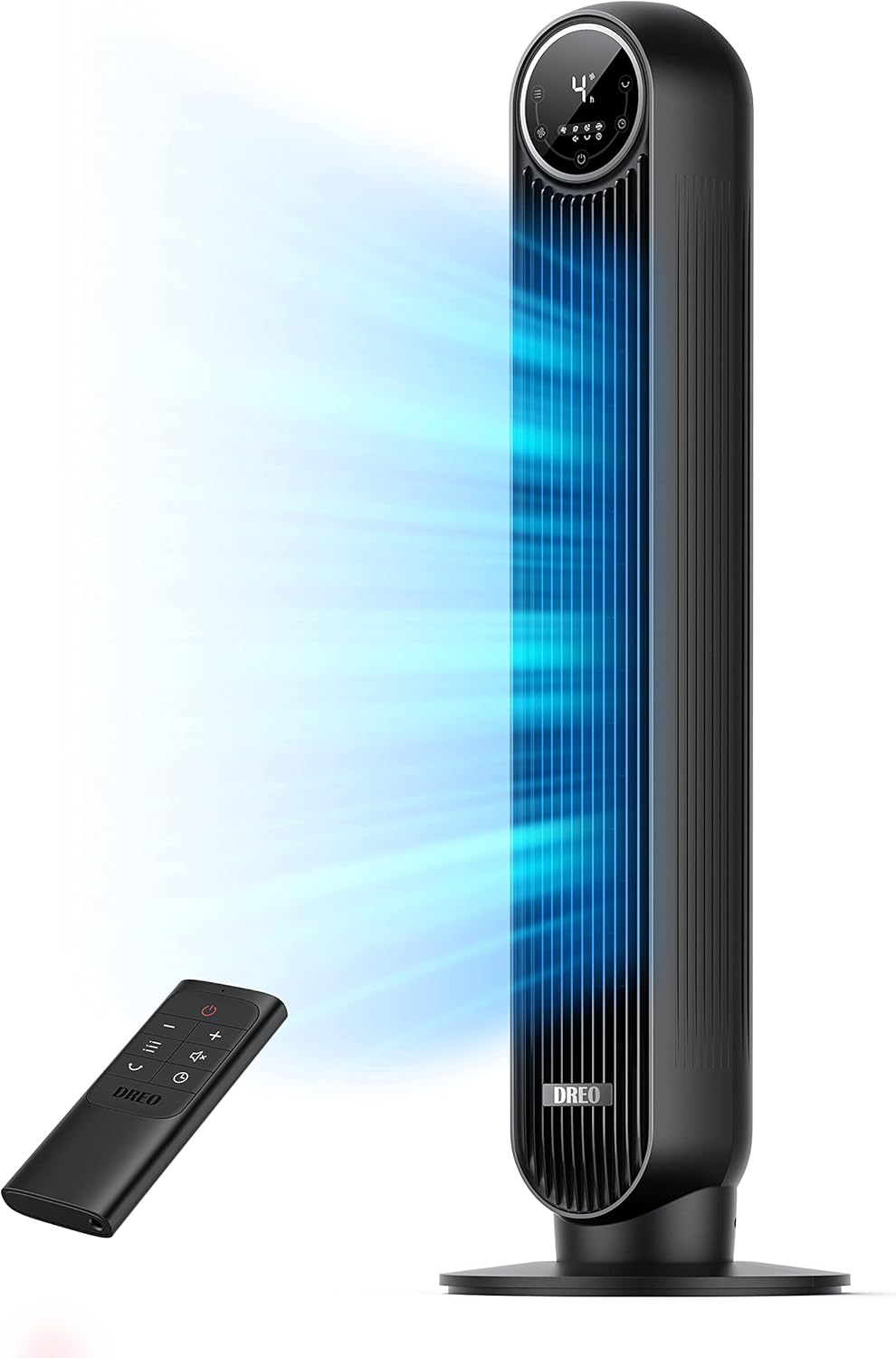 Nostalgia Retro Compact Countertop Microwave Oven - 0.7 Cu. Ft. - 700-Watts & Dreo Tower Fan for Bedroom, 24ft/s Velocity Quiet Floor Fan, 90° Oscillating Fans for Indoors