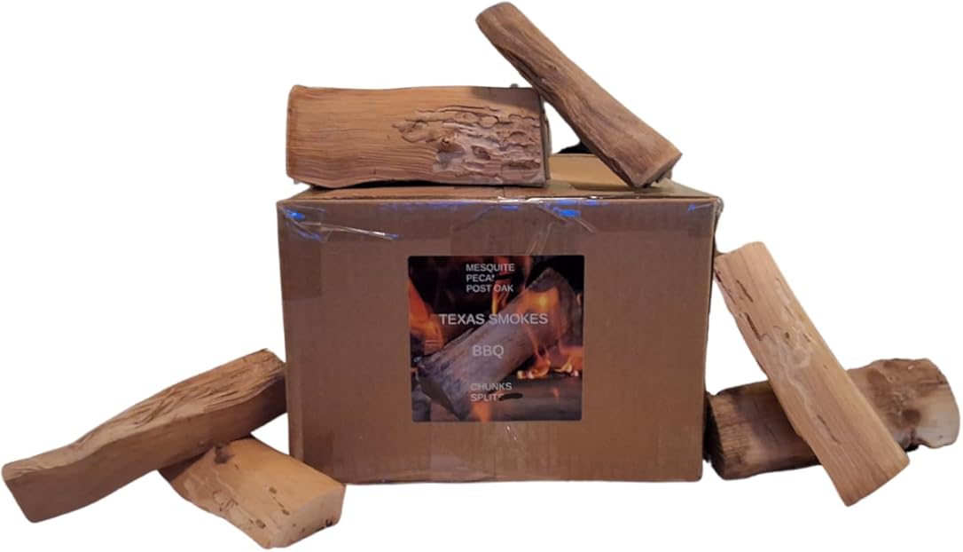 Pecan Wood - Premium Pecan Smoking Wood Splits for BBQ and Grilling, 7-8