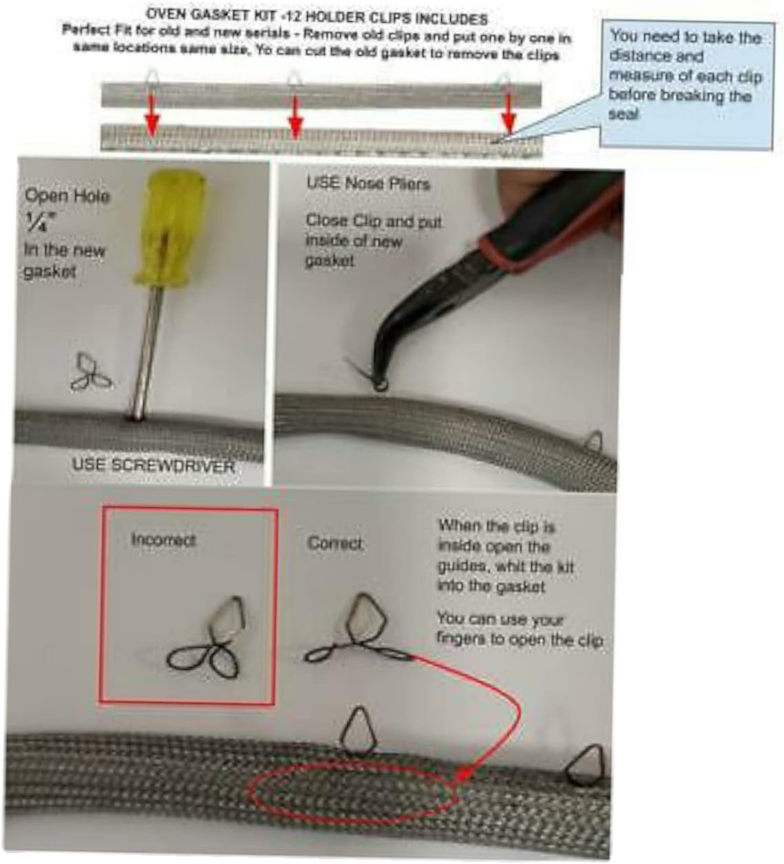 GLOB PRO SOLUTIONS 318053126 Microwave Oven Door Gasket Replacement for and Compatible with Frigidaire Kenmore 318053126 Heavy Duty