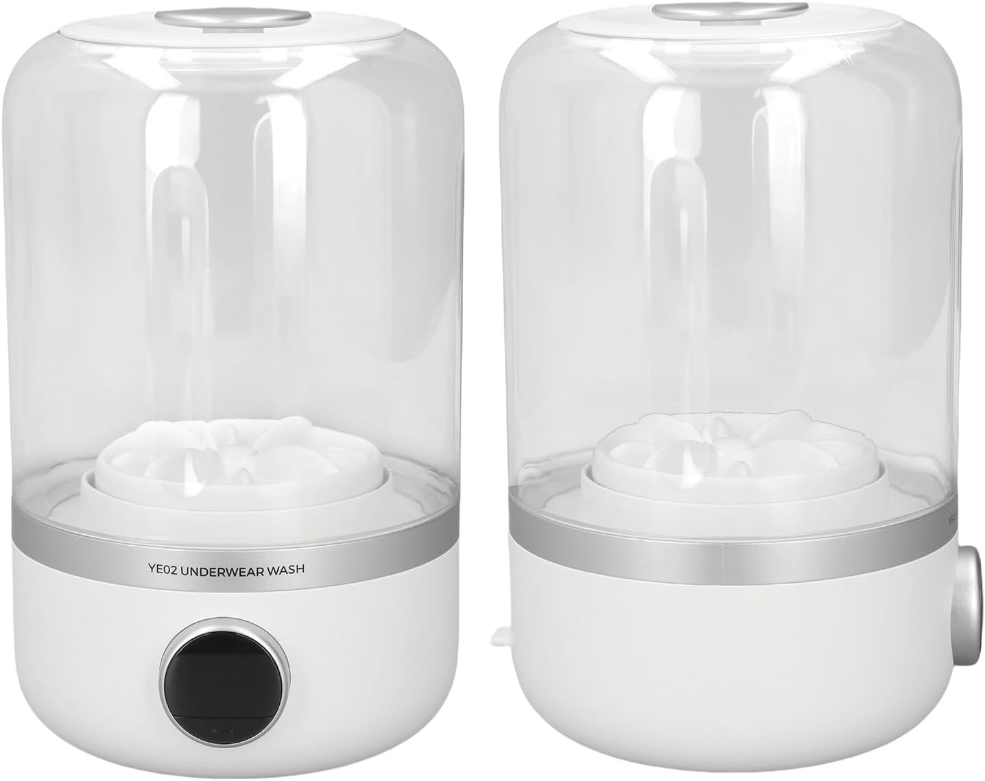 Zunate Portable Underwear Washing Machine with Rechargeable Battery, Compact Cordless Lingerie Washer for Travel, Dormitory, Camping, Small Laundry Spaces