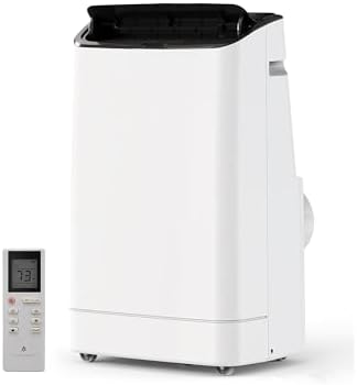 14000 BTU Portable Air Conditioner for 750 Sq Ft 3-In-1 AC Unit with Cooling/Dehumidifier/Fan Modes, Remote Control, 24H Timer & Installation Kit for Home/Office/Dorm