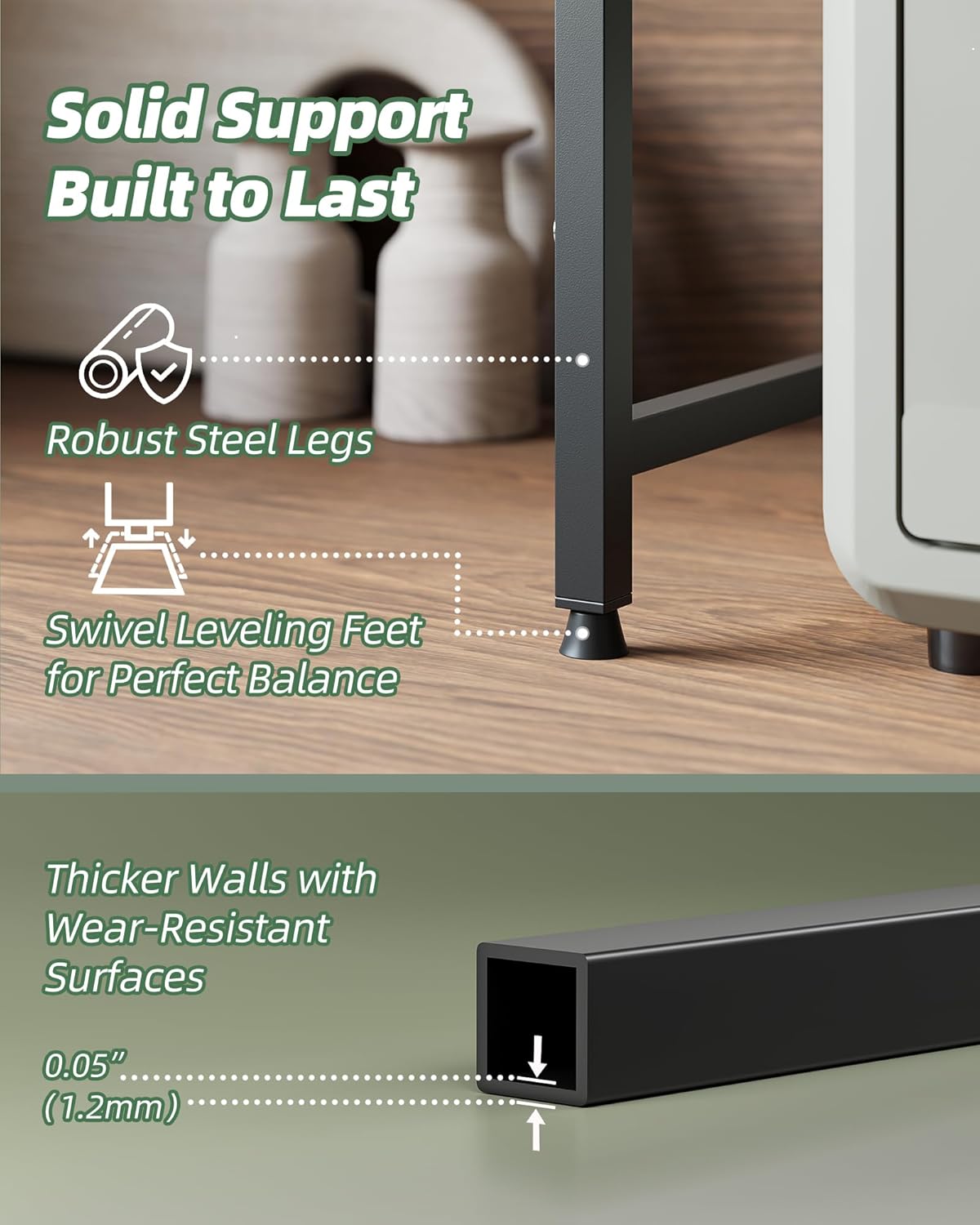 NETEL 2 Pcs Expandable Microwave Stand,3 Tier Metal Kitchen Countertop Organizer Shelves with 8 Hooks,Bakers Rack,Microwave Shelf,Microwave Oven Rack,110lbs Weight Capacity,Black